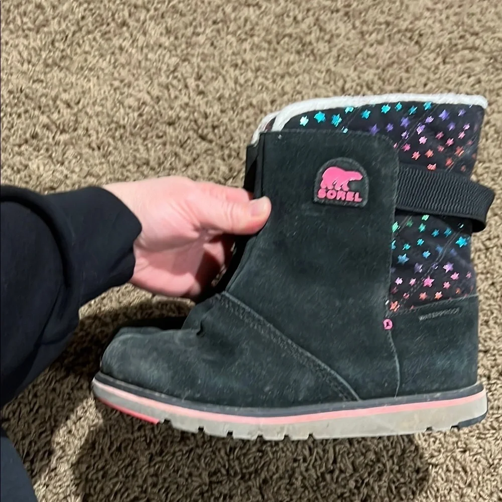 Sorel Kids' Starry Black Boots